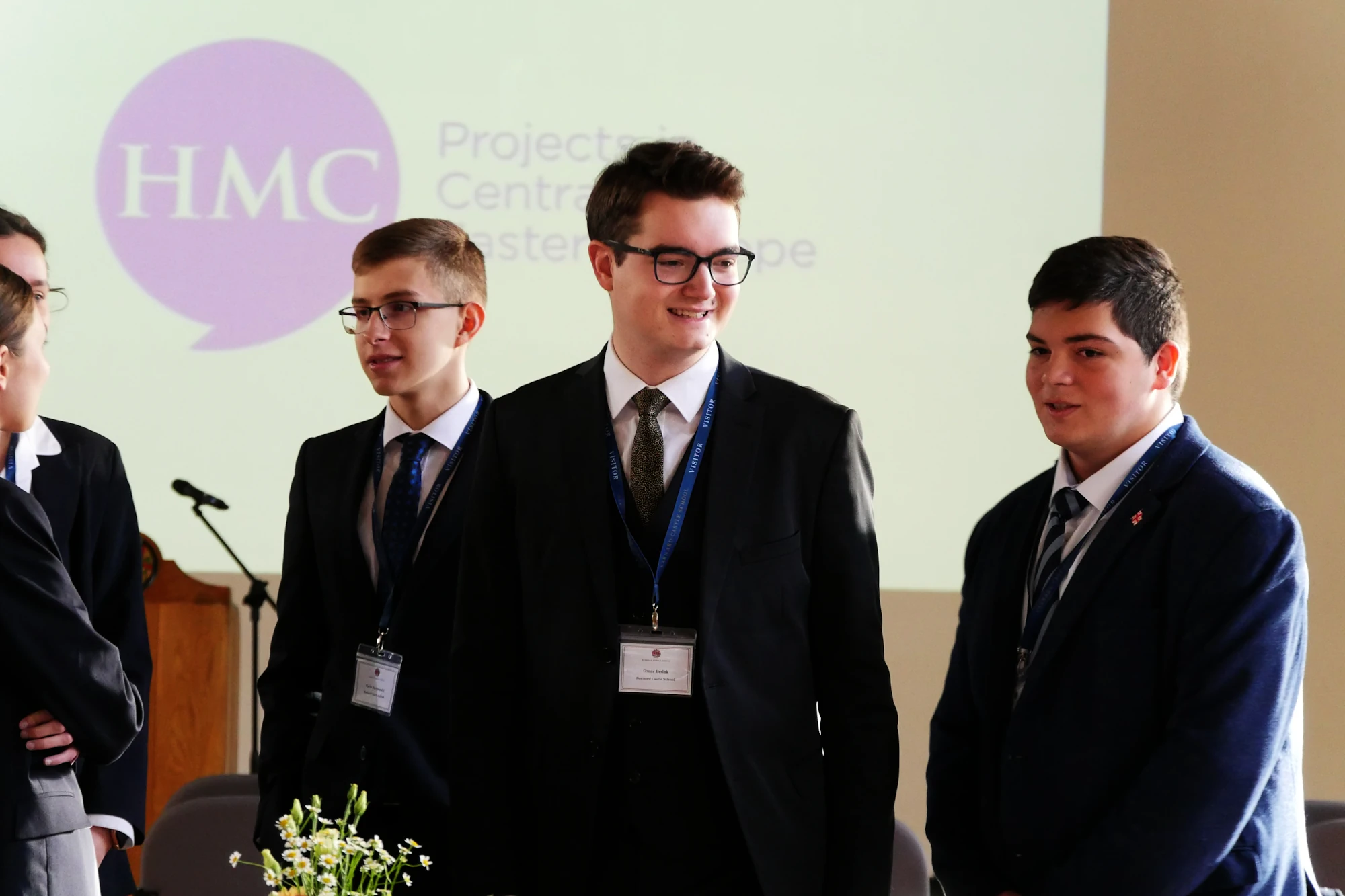 Barnard Castle School International students at an event.
