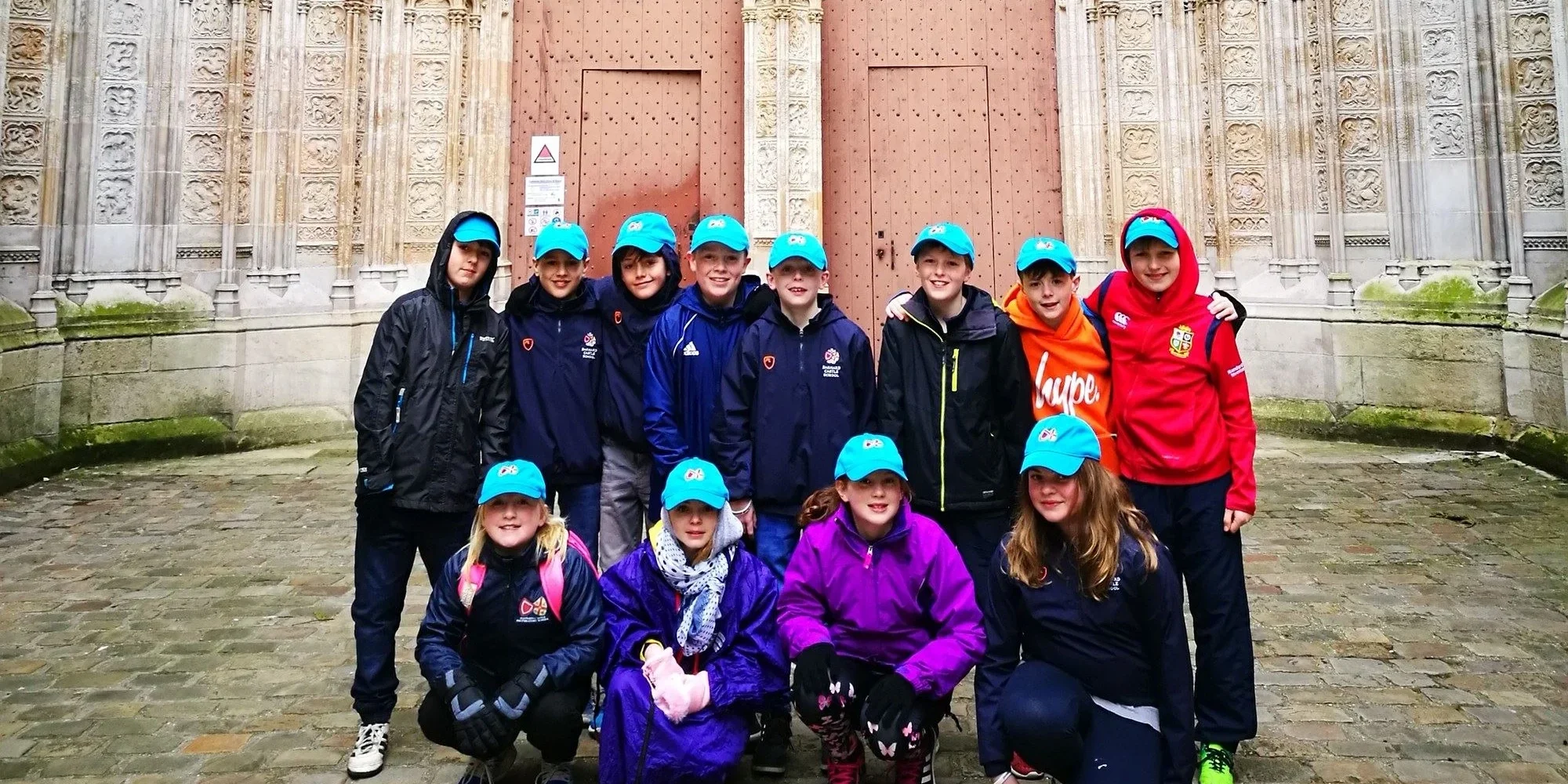 Barnard Castle School Prep pupils in France.