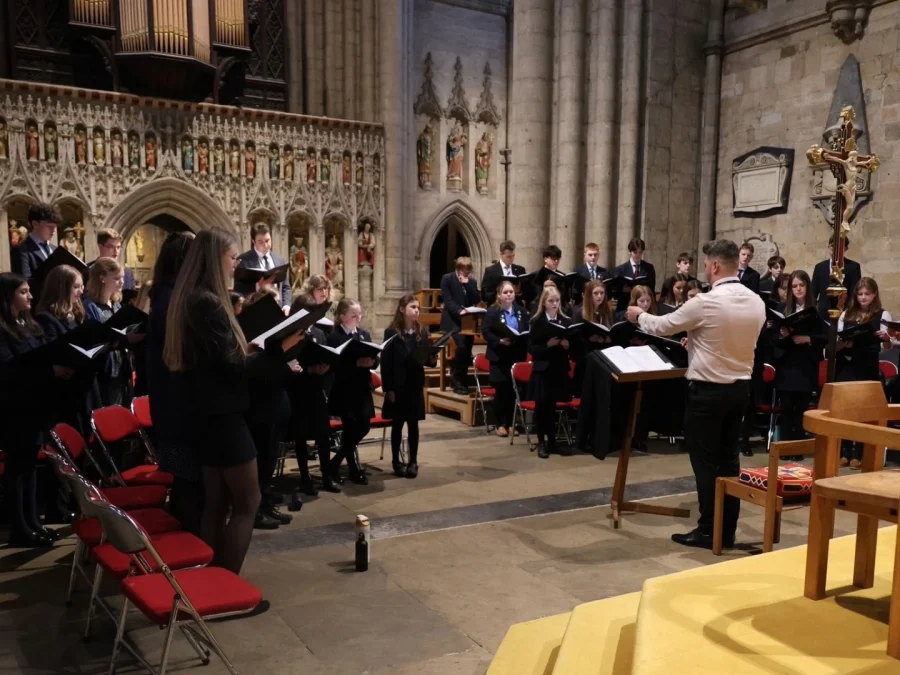 Chapel Choir performs choral Evensong at Ripon Cathedral