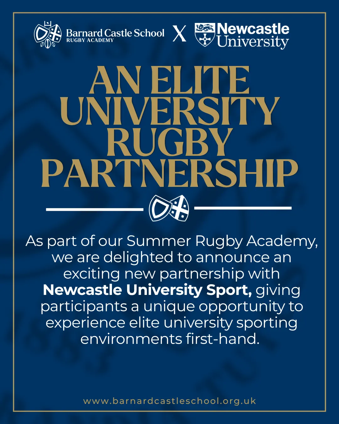 Barnard Castle X Newcastle University collaboration information.