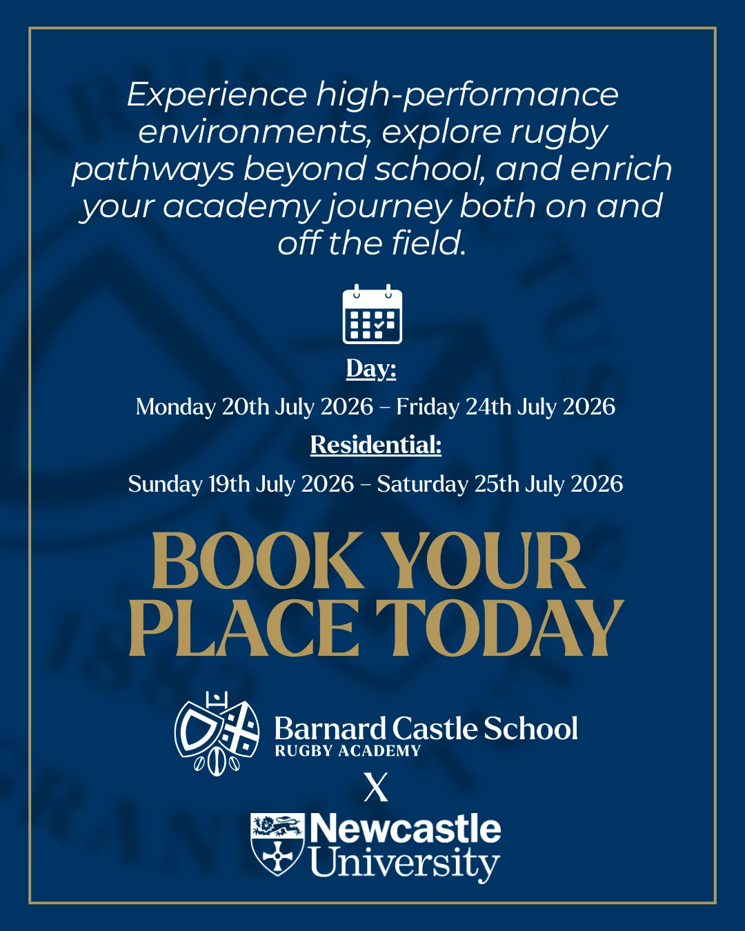 Barnard Castle X Newcastle University collaboration information.